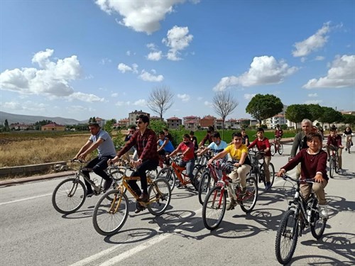Sayın Kaymakamımız Mehmet TIĞLI Avrupa Hareketlilik Haftası Bisiklet Etkinliğine Katıldı